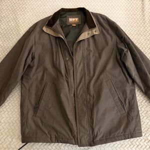 RAINFOREST Men's Dark Brown Lightweight Jacket, Size XXL
